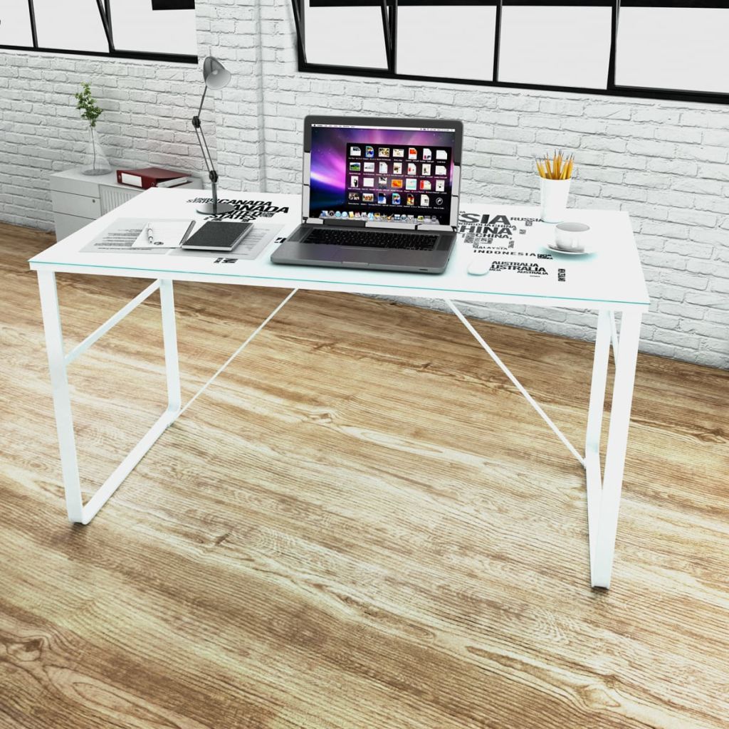 Rectangular Desk with Map Pattern- Desks - HomeShopIreland - Home Shop Ireland - Desks - Rectangular Desk with Map Pattern