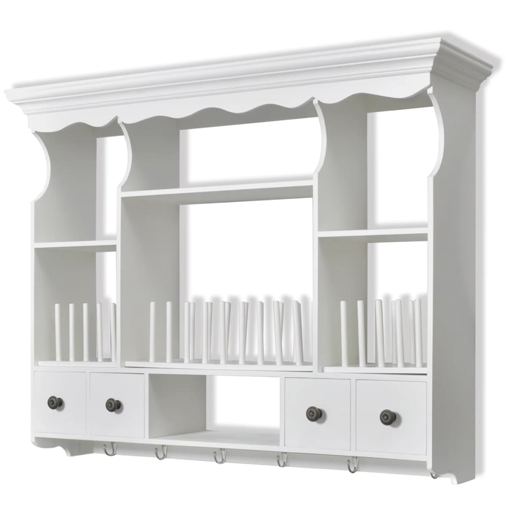 Wooden Kitchen Wall Cabinet White- Kitchen Cabinets - HomeShopIreland - Home Shop Ireland - Kitchen Cabinets - Wooden Kitchen Wall Cabinet White
