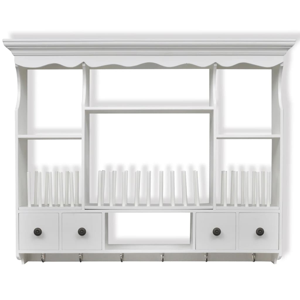 Wooden Kitchen Wall Cabinet White- Kitchen Cabinets - HomeShopIreland - Home Shop Ireland - Kitchen Cabinets - Wooden Kitchen Wall Cabinet White