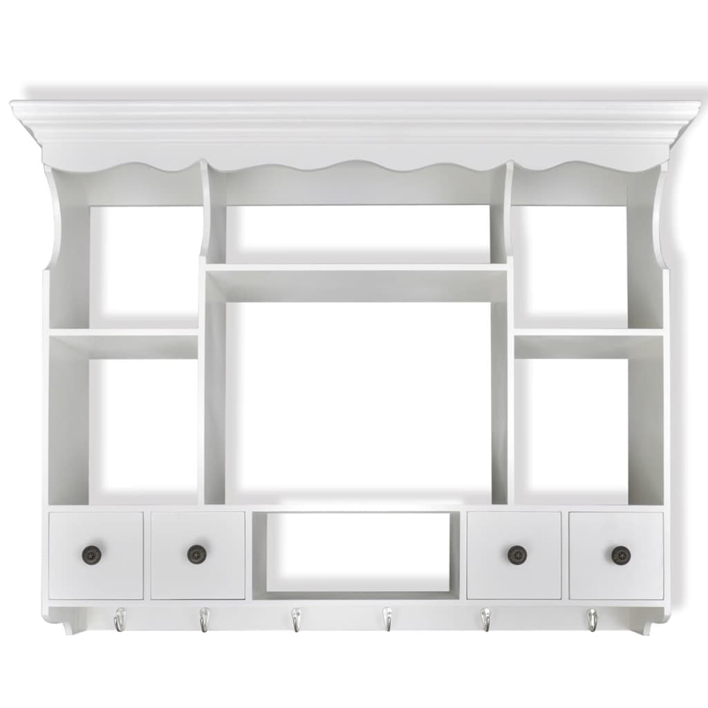 Wooden Kitchen Wall Cabinet White- Kitchen Cabinets - HomeShopIreland - Home Shop Ireland - Kitchen Cabinets - Wooden Kitchen Wall Cabinet White