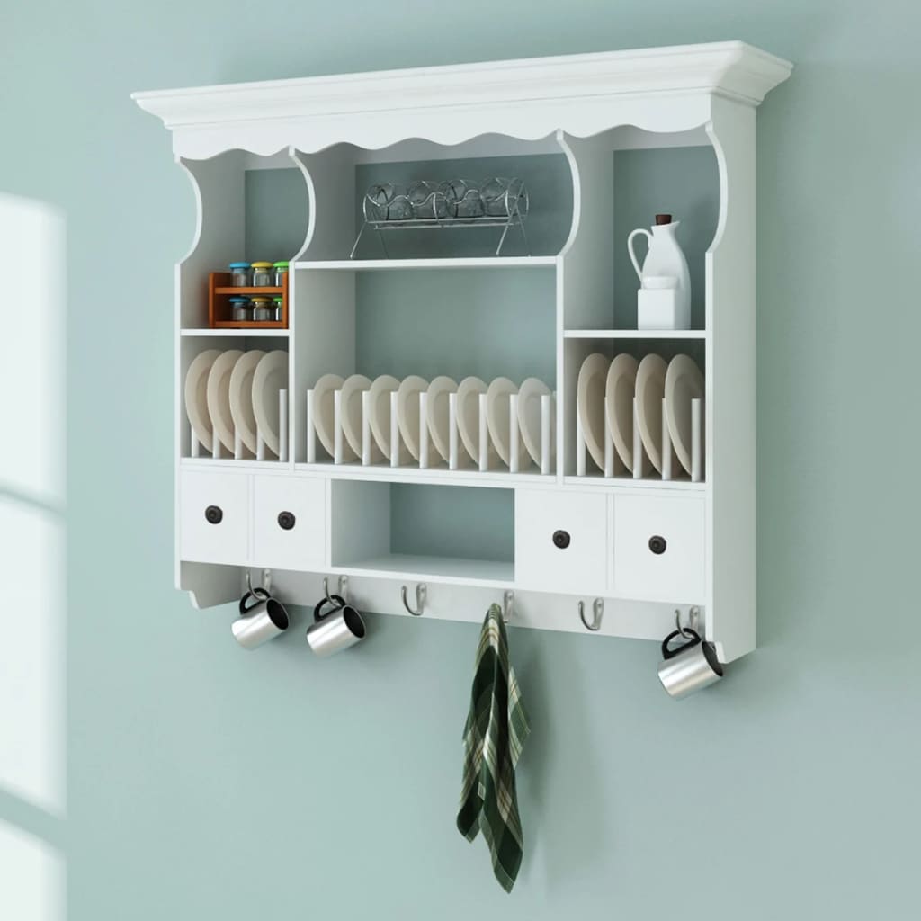 Wooden Kitchen Wall Cabinet White- Kitchen Cabinets - HomeShopIreland - Home Shop Ireland - Kitchen Cabinets - Wooden Kitchen Wall Cabinet White