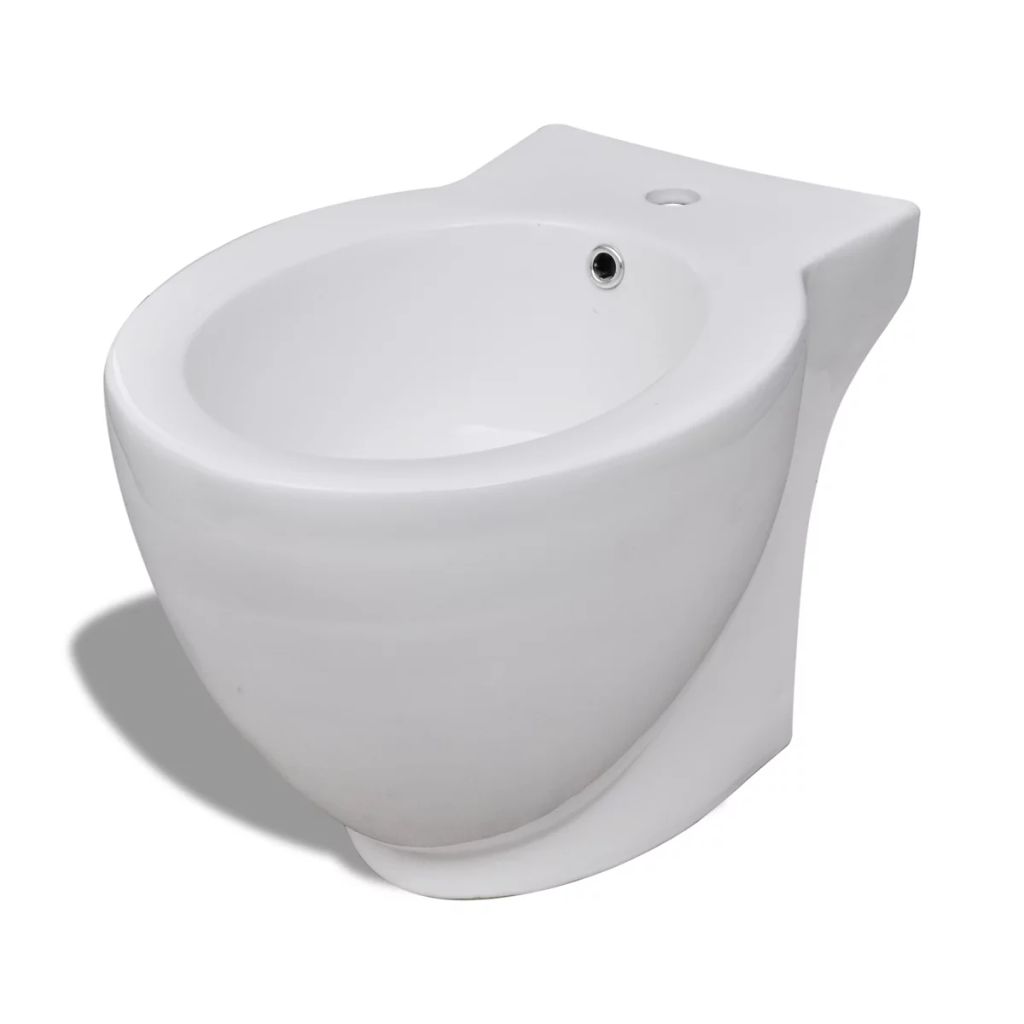 White Ceramic Toilet & Bidet Set- Toilets & Bidets - HomeShopIreland - Home Shop Ireland - Toilets & Bidets - White Ceramic Toilet & Bidet Set