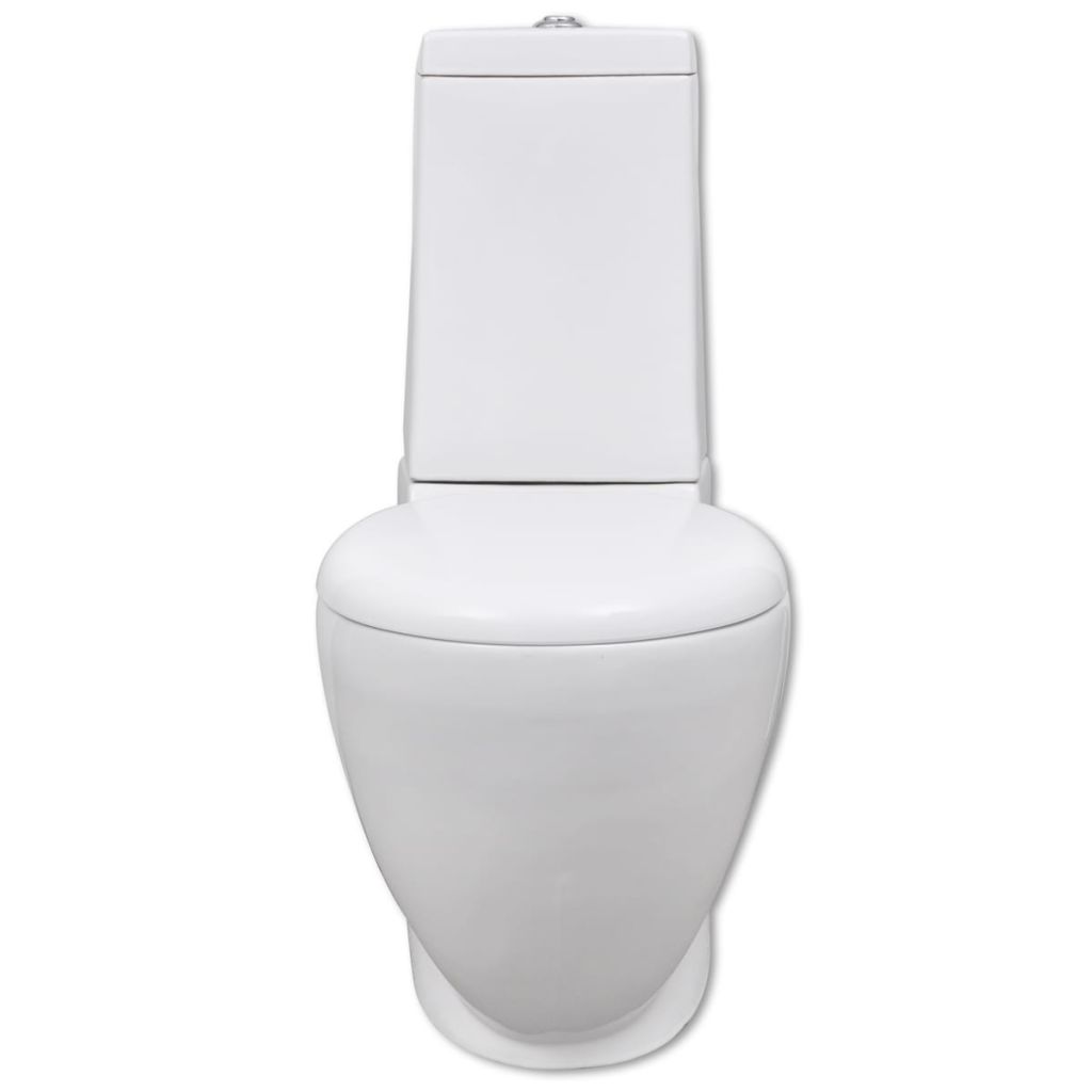 White Ceramic Toilet & Bidet Set- Toilets & Bidets - HomeShopIreland - Home Shop Ireland - Toilets & Bidets - White Ceramic Toilet & Bidet Set