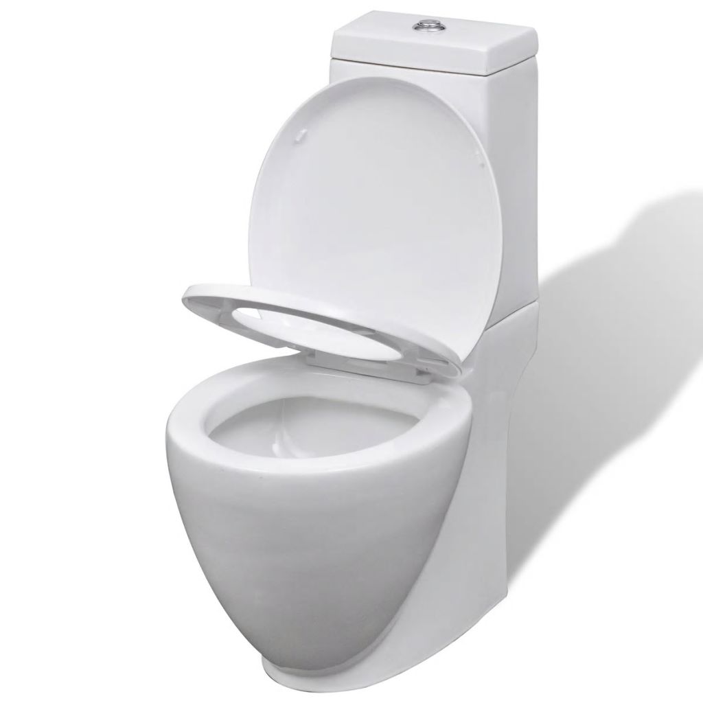 White Ceramic Toilet & Bidet Set- Toilets & Bidets - HomeShopIreland - Home Shop Ireland - Toilets & Bidets - White Ceramic Toilet & Bidet Set