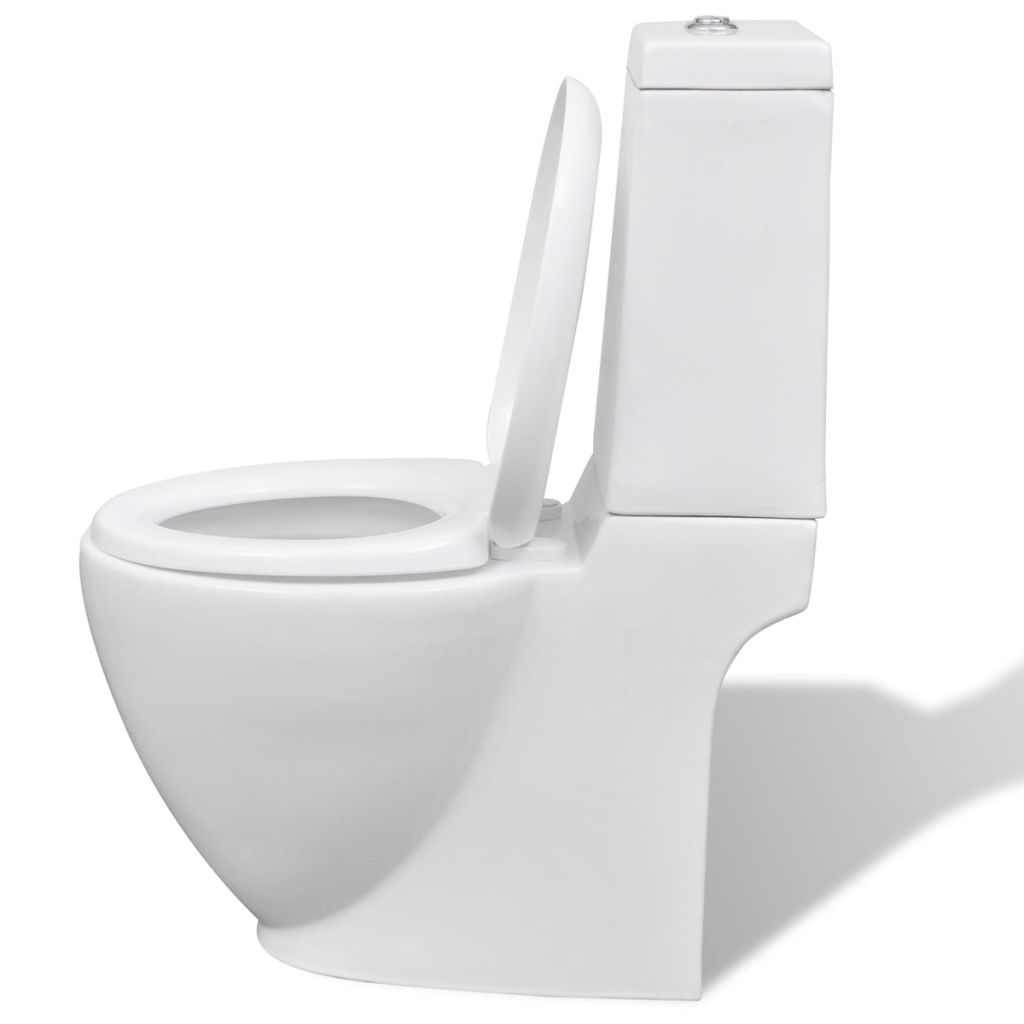 White Ceramic Toilet & Bidet Set- Toilets & Bidets - HomeShopIreland - Home Shop Ireland - Toilets & Bidets - White Ceramic Toilet & Bidet Set