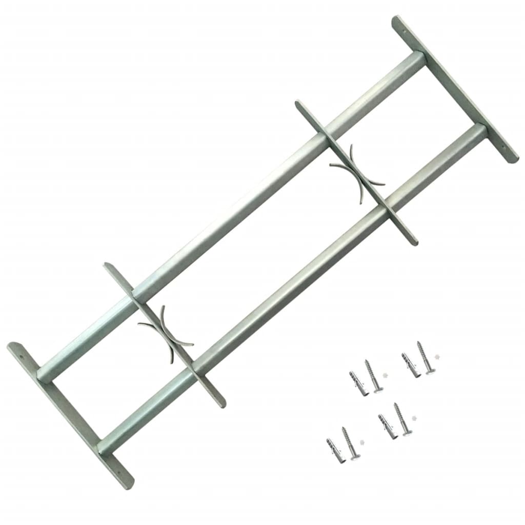 Adjustable Security Grille for Windows with 2 Crossbars 500-650 mm- Windows - HomeShopIreland - Home Shop Ireland - Windows - Adjustable Security Grille for Windows with 2 Crossbars 500-650 mm
