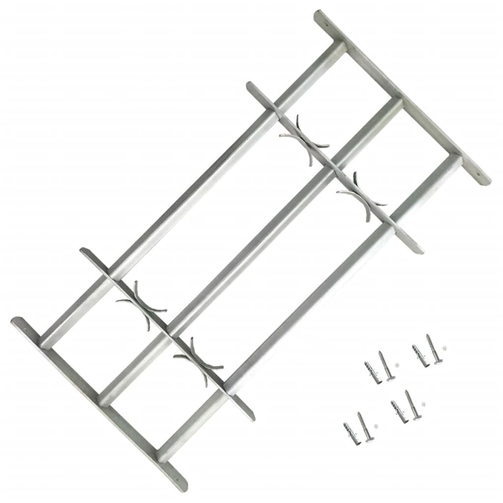 Adjustable Security Grille for Windows with 3 Crossbars 500-650 mm- Windows - HomeShopIreland - Home Shop Ireland - Windows - Adjustable Security Grille for Windows with 3 Crossbars 500-650 mm