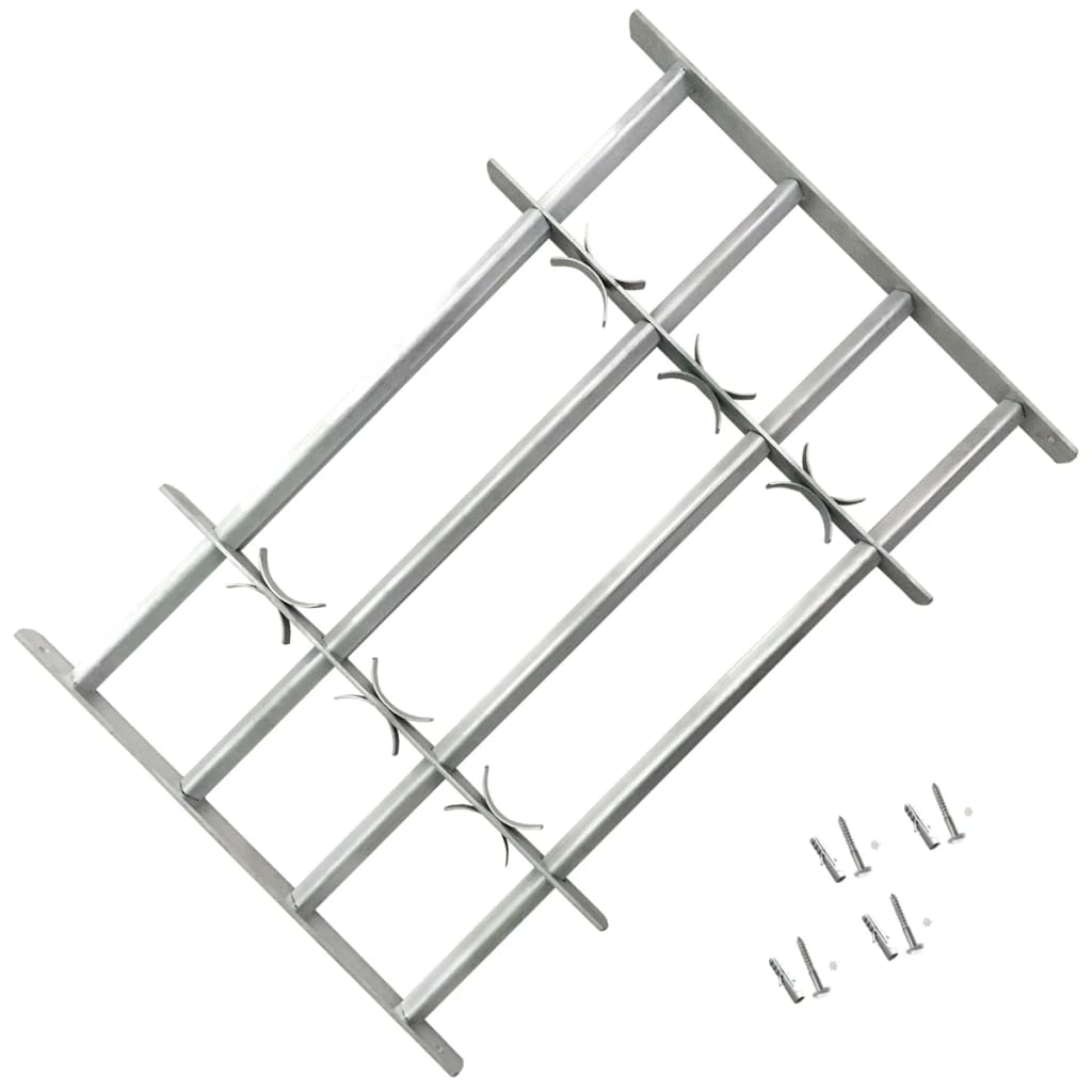 Adjustable Security Grille for Windows with 4 Crossbars 1000-1500 mm- Windows - HomeShopIreland - Home Shop Ireland - Windows - Adjustable Security Grille for Windows with 4 Crossbars 1000-1500 mm