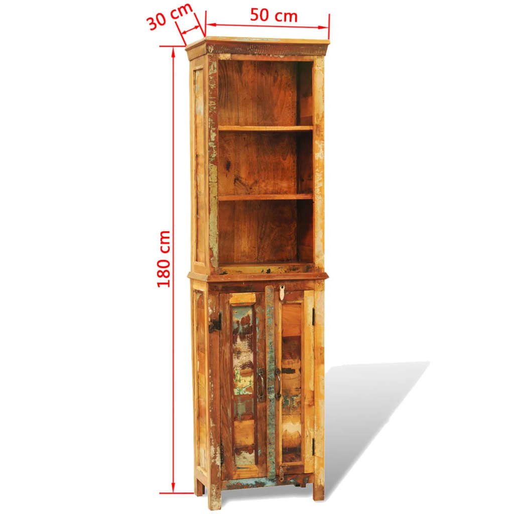 Vintage Style Reclaimed Solid Wood Bookshelf- Bookcases & Standing Shelves - HomeShopIreland - Home Shop Ireland - Bookcases & Standing Shelves - Vintage Style Reclaimed Solid Wood Bookshelf