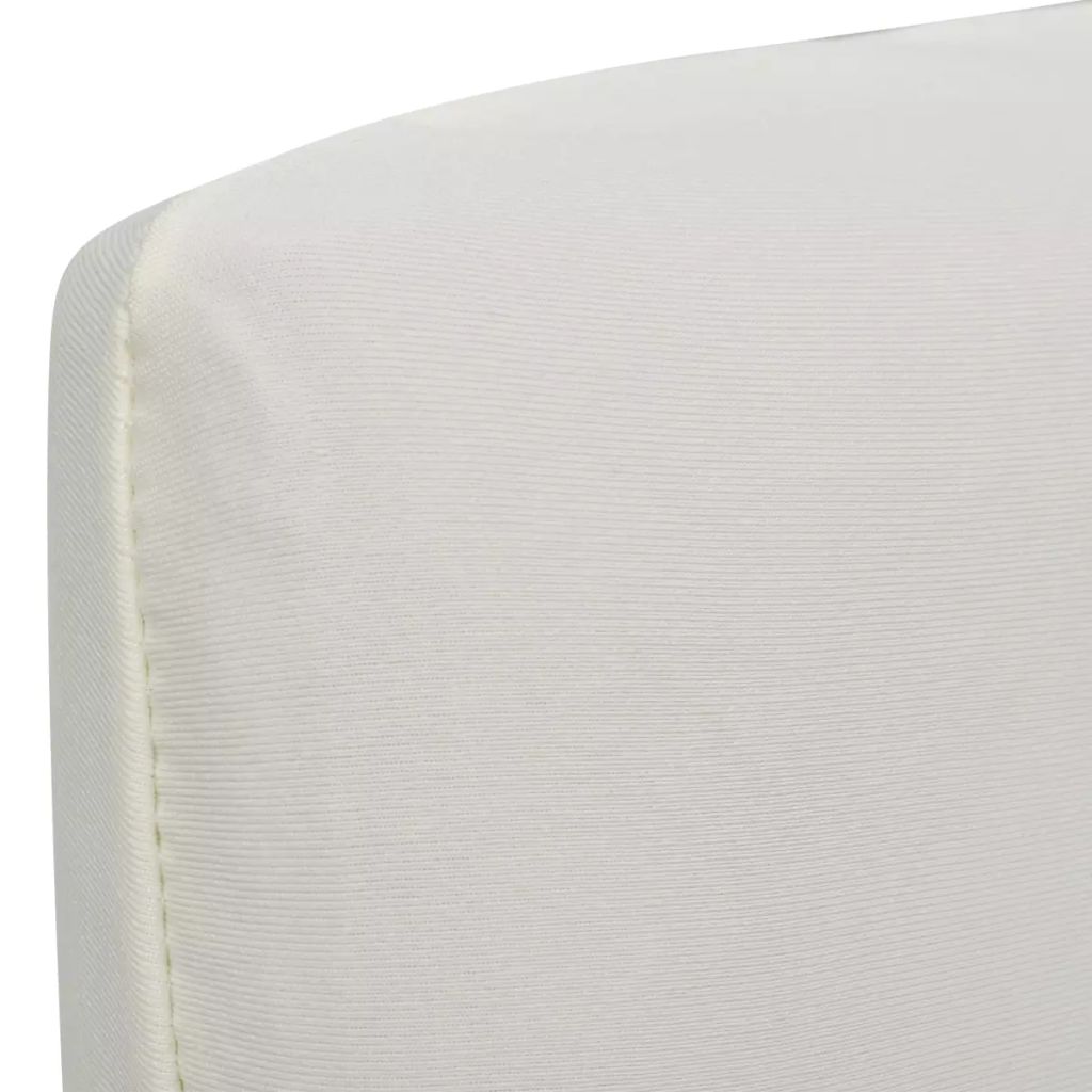 6 pcs Cream Straight Stretchable Chair Cover- Slipcovers - HomeShopIreland - Home Shop Ireland - Slipcovers - 6 pcs Cream Straight Stretchable Chair Cover