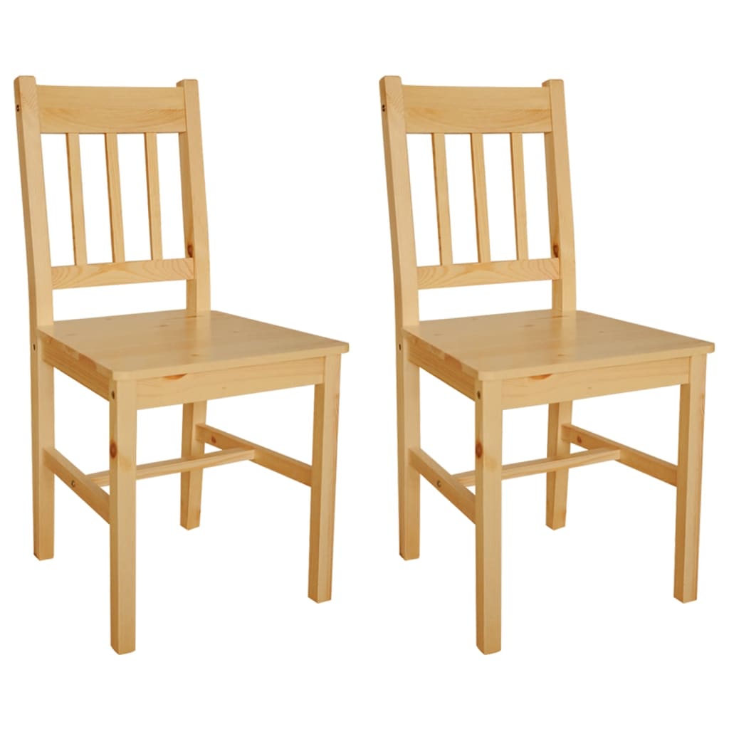Dining Chairs 2 pcs Pinewood- Kitchen & Dining Room Chairs - HomeShopIreland - Home Shop Ireland - Kitchen & Dining Room Chairs - Dining Chairs 2 pcs Pinewood