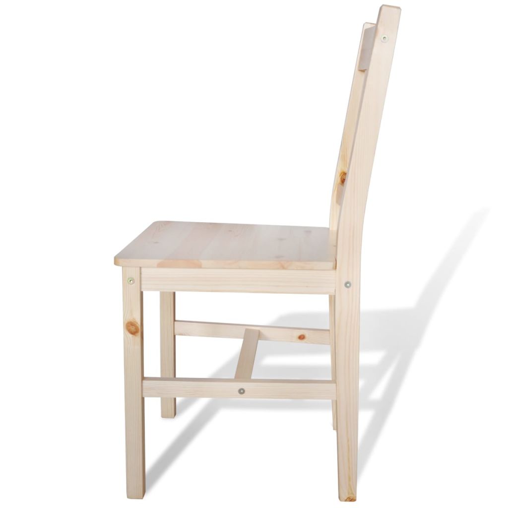Dining Chairs 2 pcs Pinewood- Kitchen & Dining Room Chairs - HomeShopIreland - Home Shop Ireland - Kitchen & Dining Room Chairs - Dining Chairs 2 pcs Pinewood