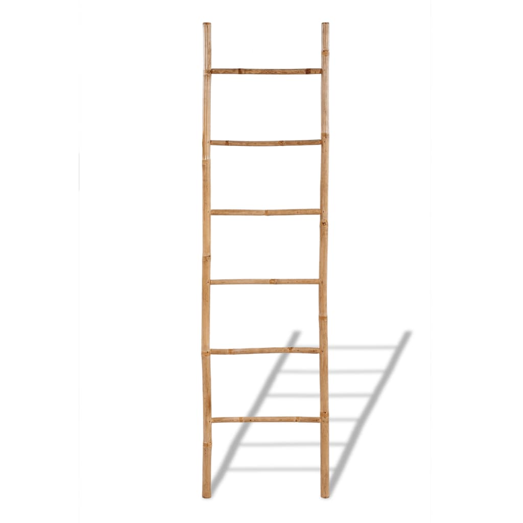 Bamboo Towel Ladder with 6 Rungs- Towel Racks & Holders - HomeShopIreland - Home Shop Ireland - Towel Racks & Holders - Bamboo Towel Ladder with 6 Rungs