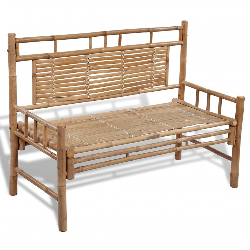 Garden Bench 120 cm Bamboo- Outdoor Benches - HomeShopIreland - Home Shop Ireland - Outdoor Benches - Garden Bench 120 cm Bamboo