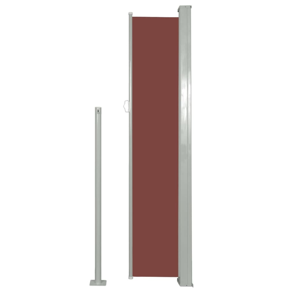 Patio Retractable Side Awning 160 x 300 cm Brown- Outdoor Umbrellas & Sunshades - HomeShopIreland - Home Shop Ireland - Outdoor Umbrellas & Sunshades - Patio Retractable Side Awning 160 x 300 cm Brown