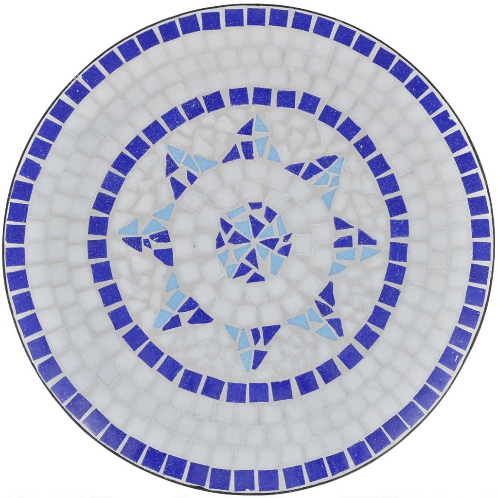Bistro Table Blue and White 60 cm Mosaic- Outdoor Tables - HomeShopIreland - Home Shop Ireland - Outdoor Tables - Bistro Table Blue and White 60 cm Mosaic
