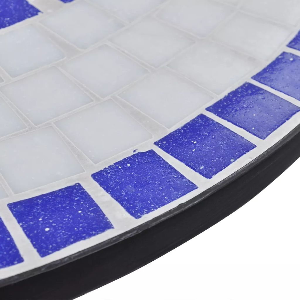 Bistro Table Blue and White 60 cm Mosaic- Outdoor Tables - HomeShopIreland - Home Shop Ireland - Outdoor Tables - Bistro Table Blue and White 60 cm Mosaic