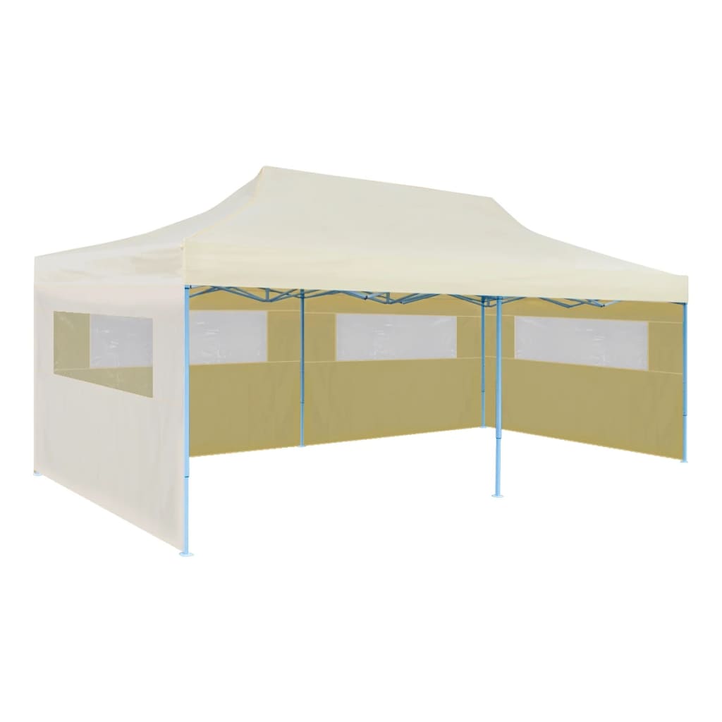 Cream Foldable Pop-up Party Tent 3 x 6 m- Canopies & Gazebos - HomeShopIreland - Home Shop Ireland - Canopies & Gazebos - Cream Foldable Pop-up Party Tent 3 x 6 m