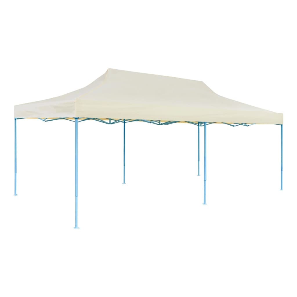Cream Foldable Pop-up Party Tent 3 x 6 m- Canopies & Gazebos - HomeShopIreland - Home Shop Ireland - Canopies & Gazebos - Cream Foldable Pop-up Party Tent 3 x 6 m