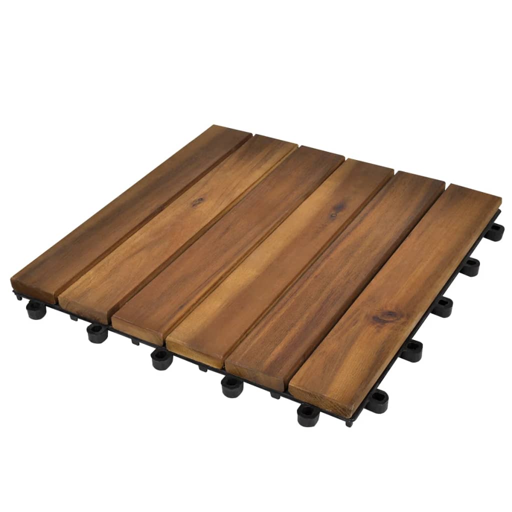 10 Hardwood Decking Tiles 