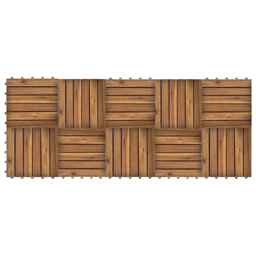10 Hardwood Decking Tiles 