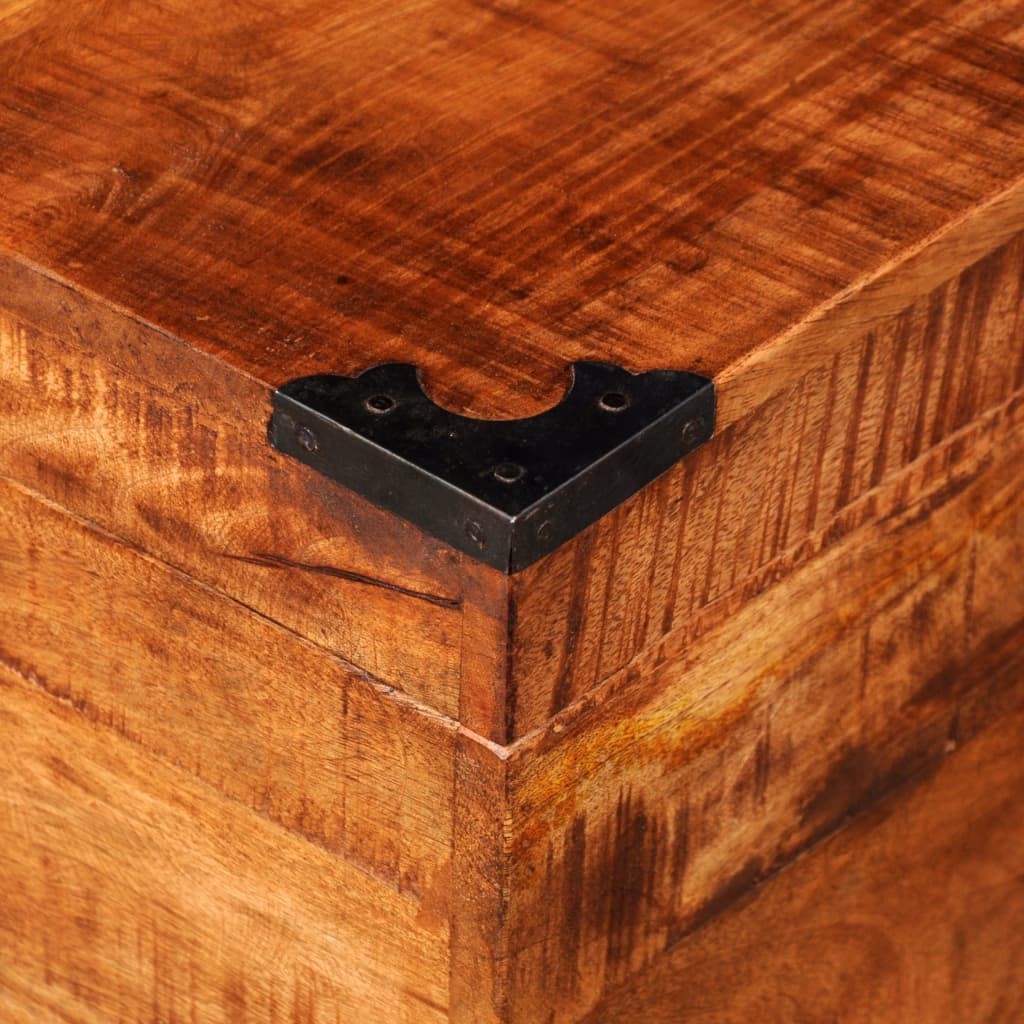 Storage Chest Cubic Rough Mango Wood- Storage Chests - HomeShopIreland - Home Shop Ireland - Storage Chests - Storage Chest Cubic Rough Mango Wood