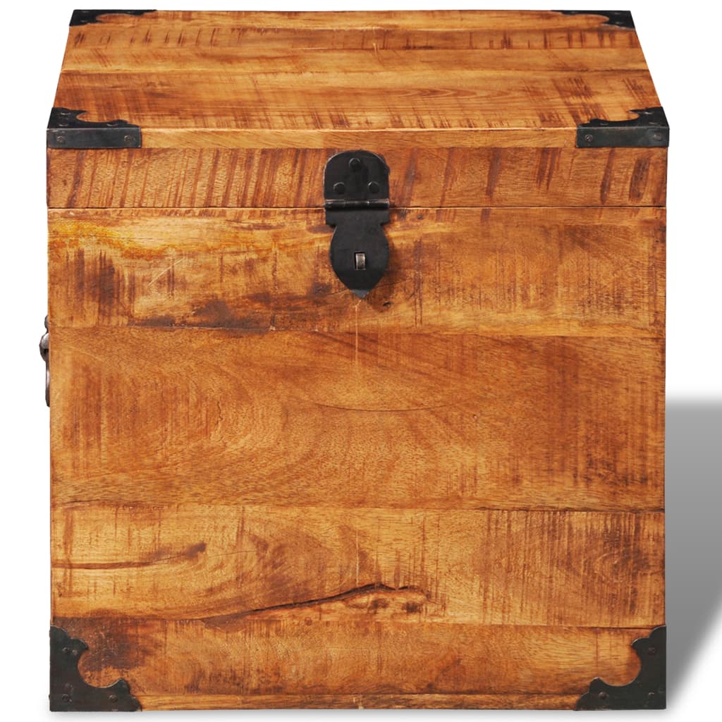 Storage Chest Cubic Rough Mango Wood- Storage Chests - HomeShopIreland - Home Shop Ireland - Storage Chests - Storage Chest Cubic Rough Mango Wood