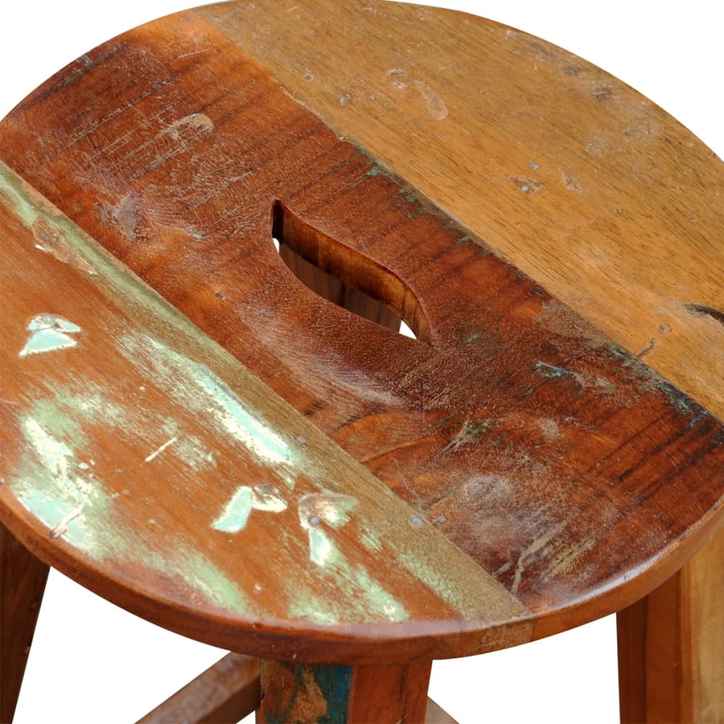 Bar Stool Solid Reclaimed Wood- Table & Bar Stools - HomeShopIreland - Home Shop Ireland - Table & Bar Stools - Bar Stool Solid Reclaimed Wood
