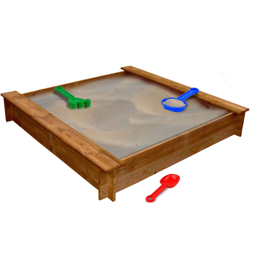 Sandpit Wood Square- Sandboxes - HomeShopIreland - Home Shop Ireland - Sandboxes - Sandpit Wood Square