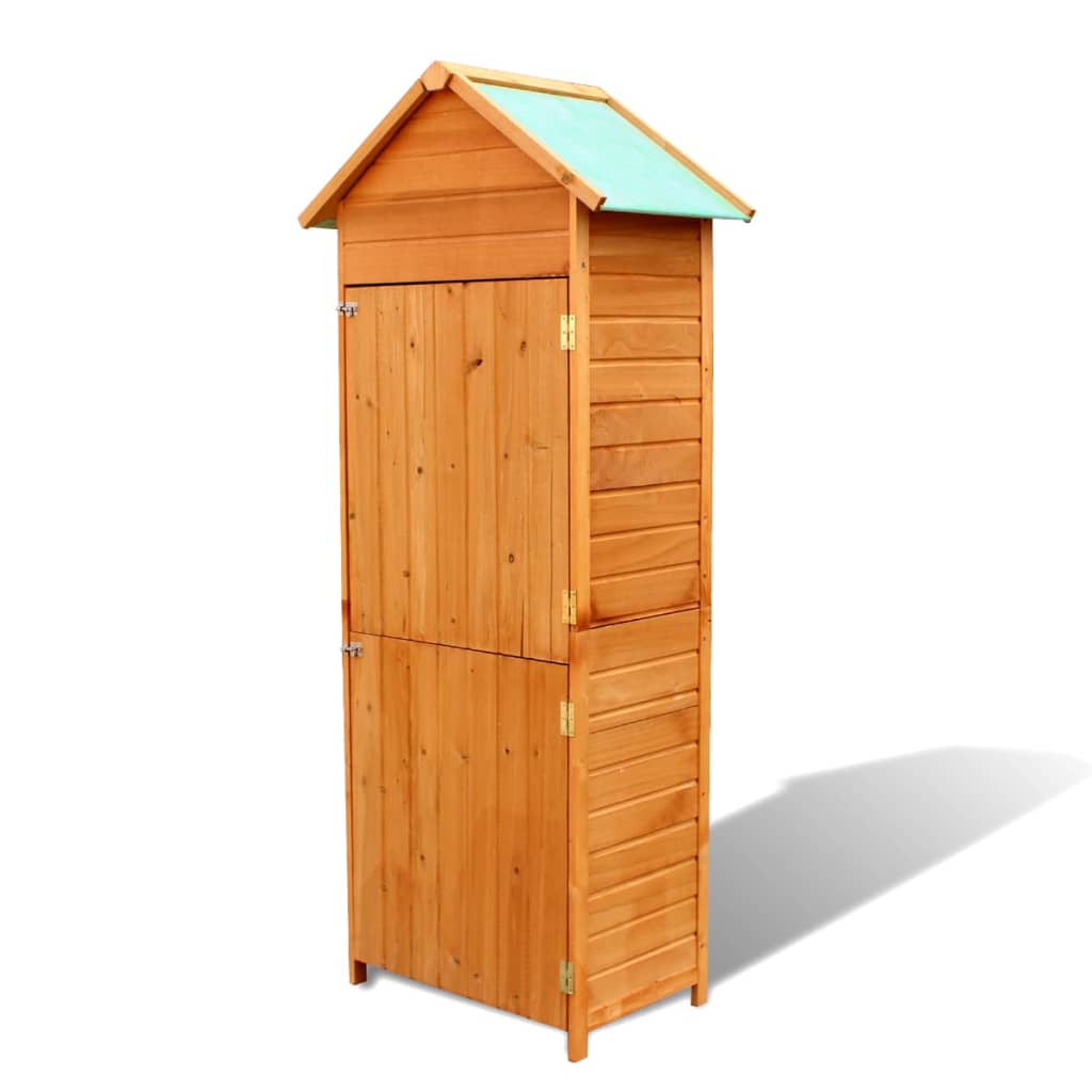 Garden Storage Cabinet Brown 79x49x190 cm- Outdoor Storage Boxes - HomeShopIreland - Home Shop Ireland - Outdoor Storage Boxes - Garden Storage Cabinet Brown 79x49x190 cm