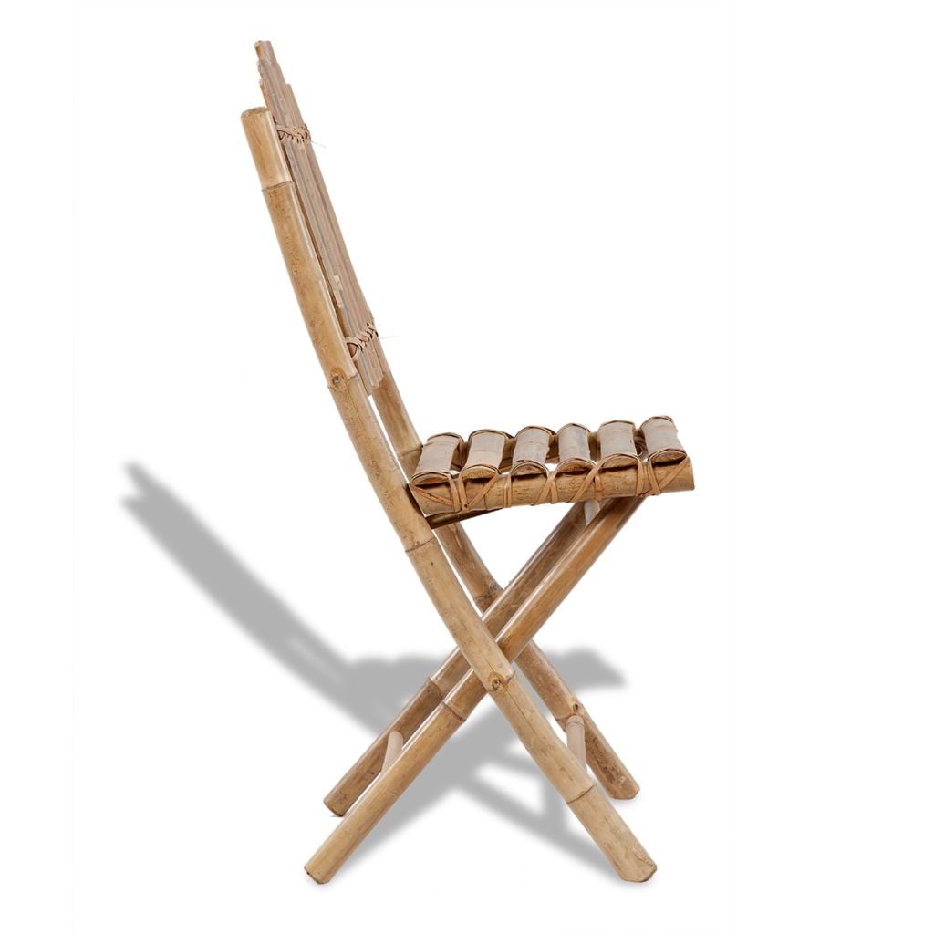 Foldable Outdoor Chairs Bamboo 4 pcs- Outdoor Chairs - HomeShopIreland - Home Shop Ireland - Outdoor Chairs - Foldable Outdoor Chairs Bamboo 4 pcs