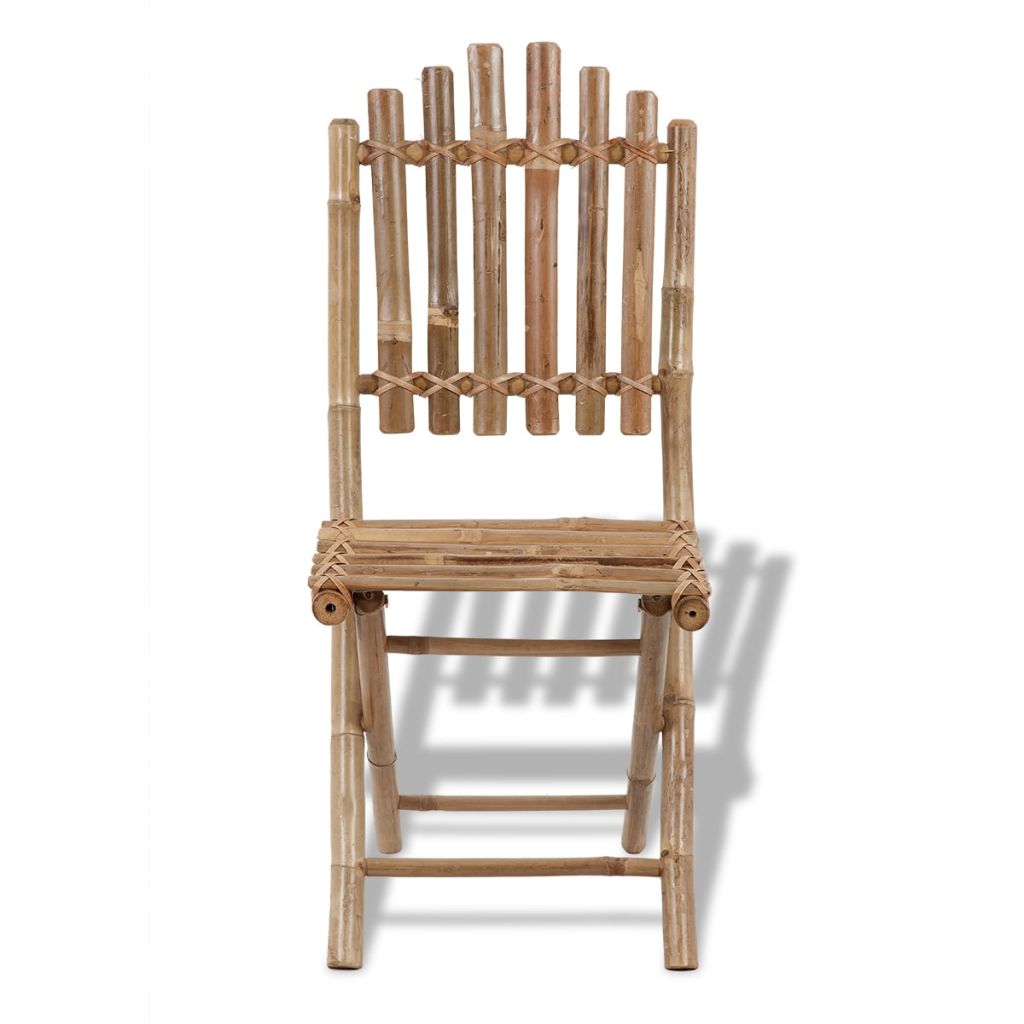 Foldable Outdoor Chairs Bamboo 4 pcs- Outdoor Chairs - HomeShopIreland - Home Shop Ireland - Outdoor Chairs - Foldable Outdoor Chairs Bamboo 4 pcs