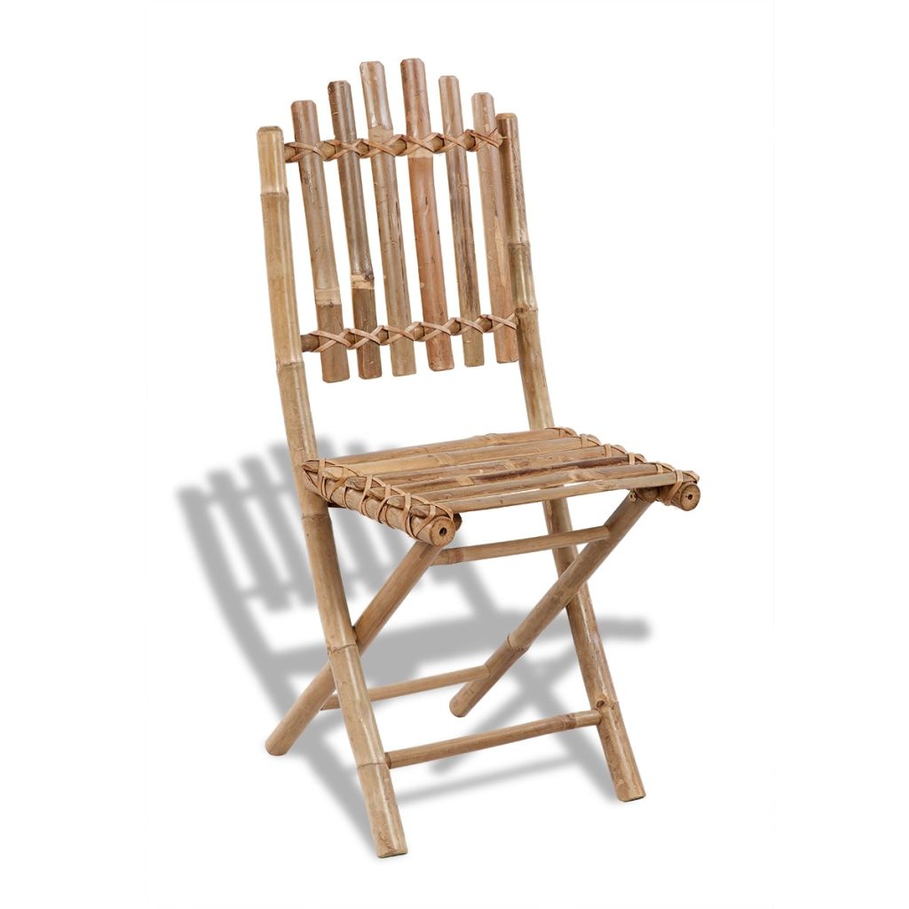 Foldable Outdoor Chairs Bamboo 4 pcs- Outdoor Chairs - HomeShopIreland - Home Shop Ireland - Outdoor Chairs - Foldable Outdoor Chairs Bamboo 4 pcs