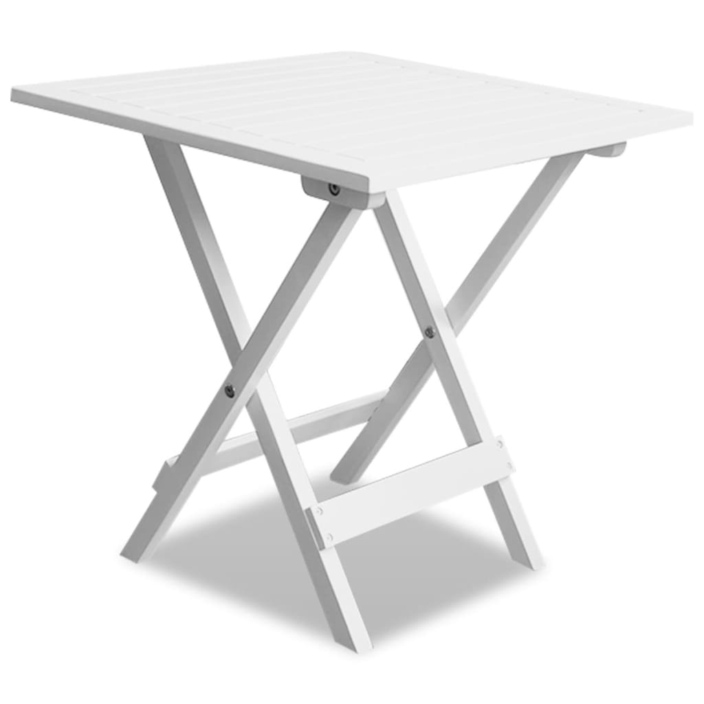 Bistro Table White 46x46x47 cm Solid Acacia Wood- Outdoor Tables - HomeShopIreland - Home Shop Ireland - Outdoor Tables - Bistro Table White 46x46x47 cm Solid Acacia Wood