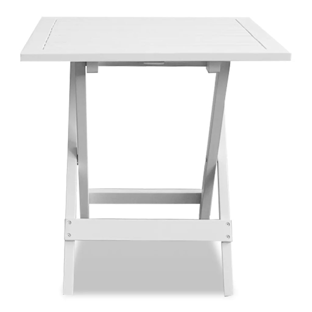 Bistro Table White 46x46x47 cm Solid Acacia Wood- Outdoor Tables - HomeShopIreland - Home Shop Ireland - Outdoor Tables - Bistro Table White 46x46x47 cm Solid Acacia Wood