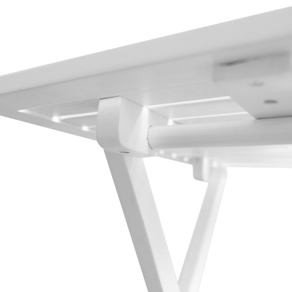 Bistro Table White 46x46x47 cm Solid Acacia Wood- Outdoor Tables - HomeShopIreland - Home Shop Ireland - Outdoor Tables - Bistro Table White 46x46x47 cm Solid Acacia Wood