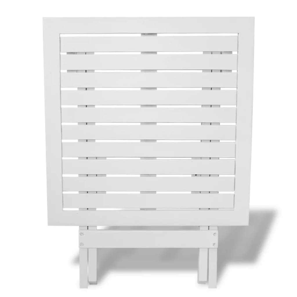 Bistro Table White 46x46x47 cm Solid Acacia Wood- Outdoor Tables - HomeShopIreland - Home Shop Ireland - Outdoor Tables - Bistro Table White 46x46x47 cm Solid Acacia Wood
