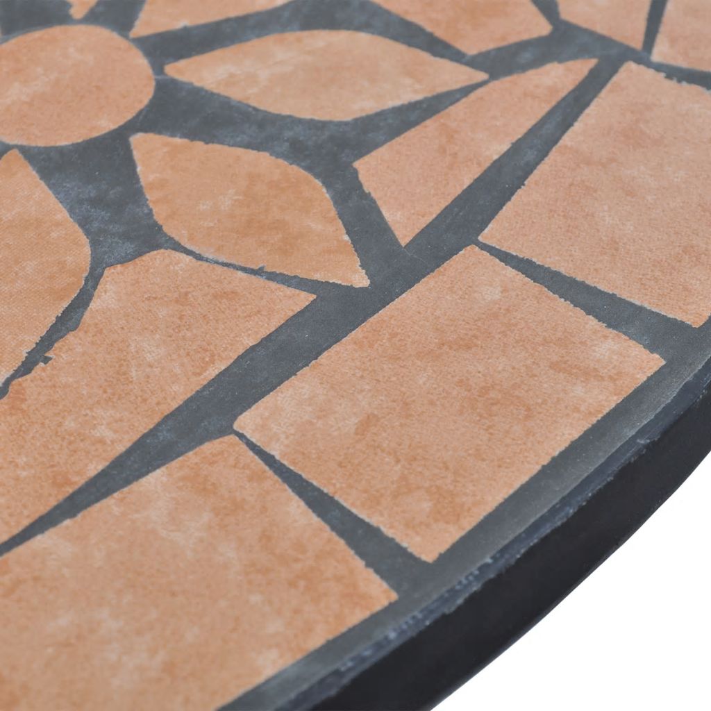 3 Piece Bistro Set Ceramic Tile Terracotta- Outdoor Furniture Sets - HomeShopIreland - Home Shop Ireland - Outdoor Furniture Sets - 3 Piece Bistro Set Ceramic Tile Terracotta