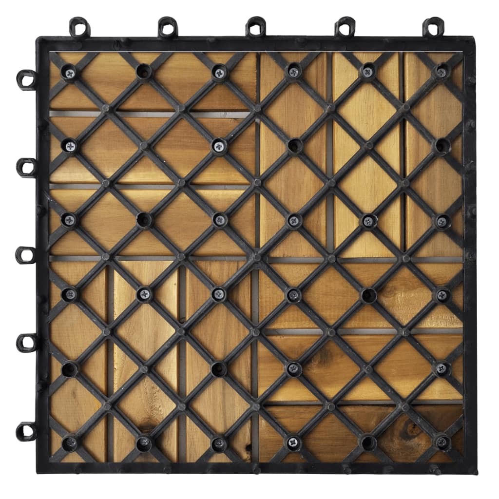 Decking Tiles 30 x 30 cm Acacia Set of 20- Flooring & Carpet - HomeShopIreland - Home Shop Ireland - Flooring & Carpet - Decking Tiles 30 x 30 cm Acacia Set of 20