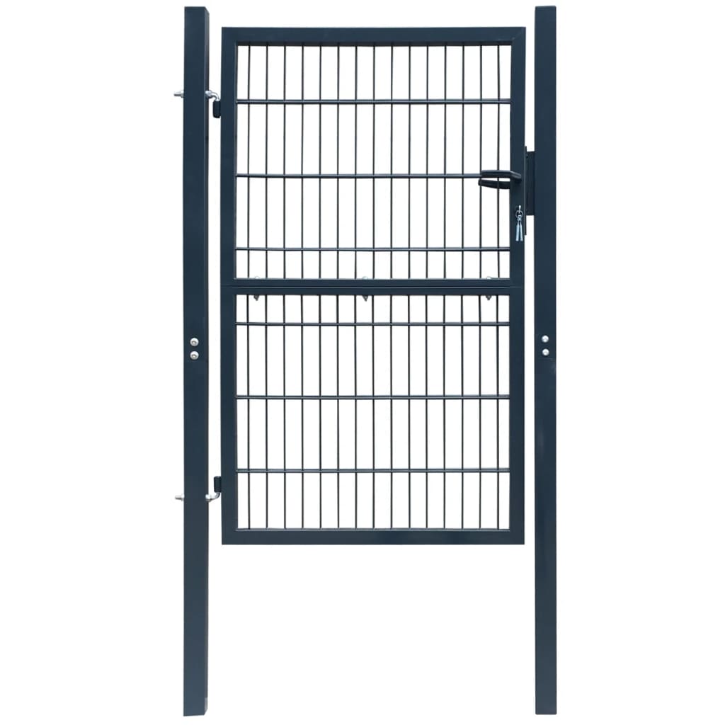 2D Fence Gate (Single) Anthracite Grey 106 x 210 cm- Gates - HomeShopIreland - Home Shop Ireland - Gates - 2D Fence Gate (Single) Anthracite Grey 106 x 210 cm