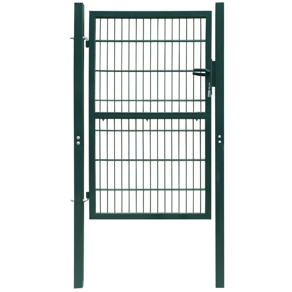 2D Fence Gate (Single) Green 106 x 210 cm- Gates - HomeShopIreland - Home Shop Ireland - Gates - 2D Fence Gate (Single) Green 106 x 210 cm