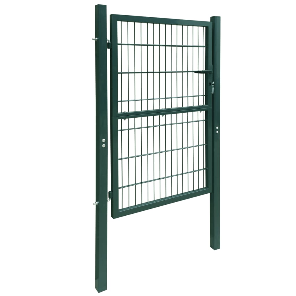 2D Fence Gate (Single) Green 106 x 210 cm- Gates - HomeShopIreland - Home Shop Ireland - Gates - 2D Fence Gate (Single) Green 106 x 210 cm