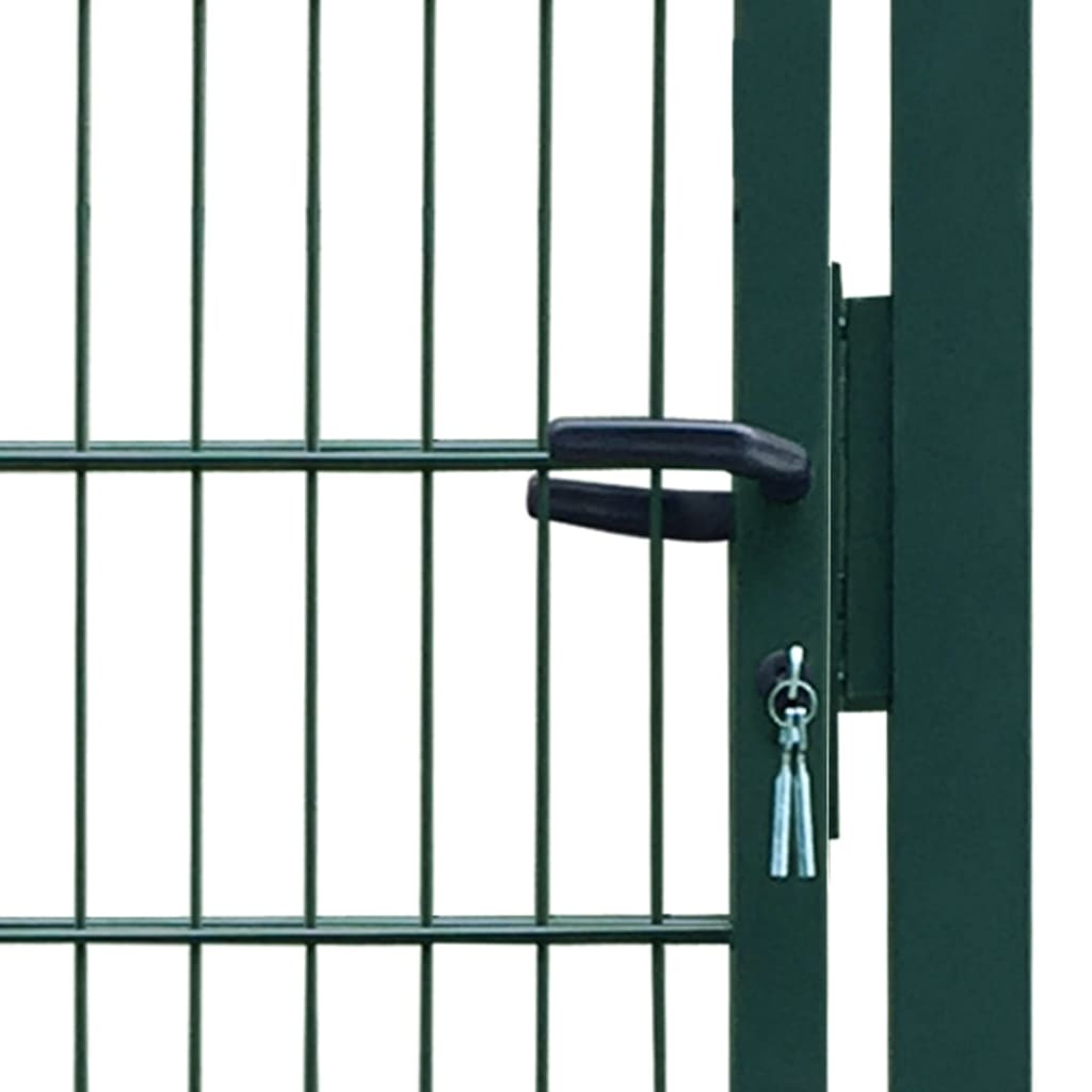 2D Fence Gate (Single) Green 106 x 210 cm- Gates - HomeShopIreland - Home Shop Ireland - Gates - 2D Fence Gate (Single) Green 106 x 210 cm
