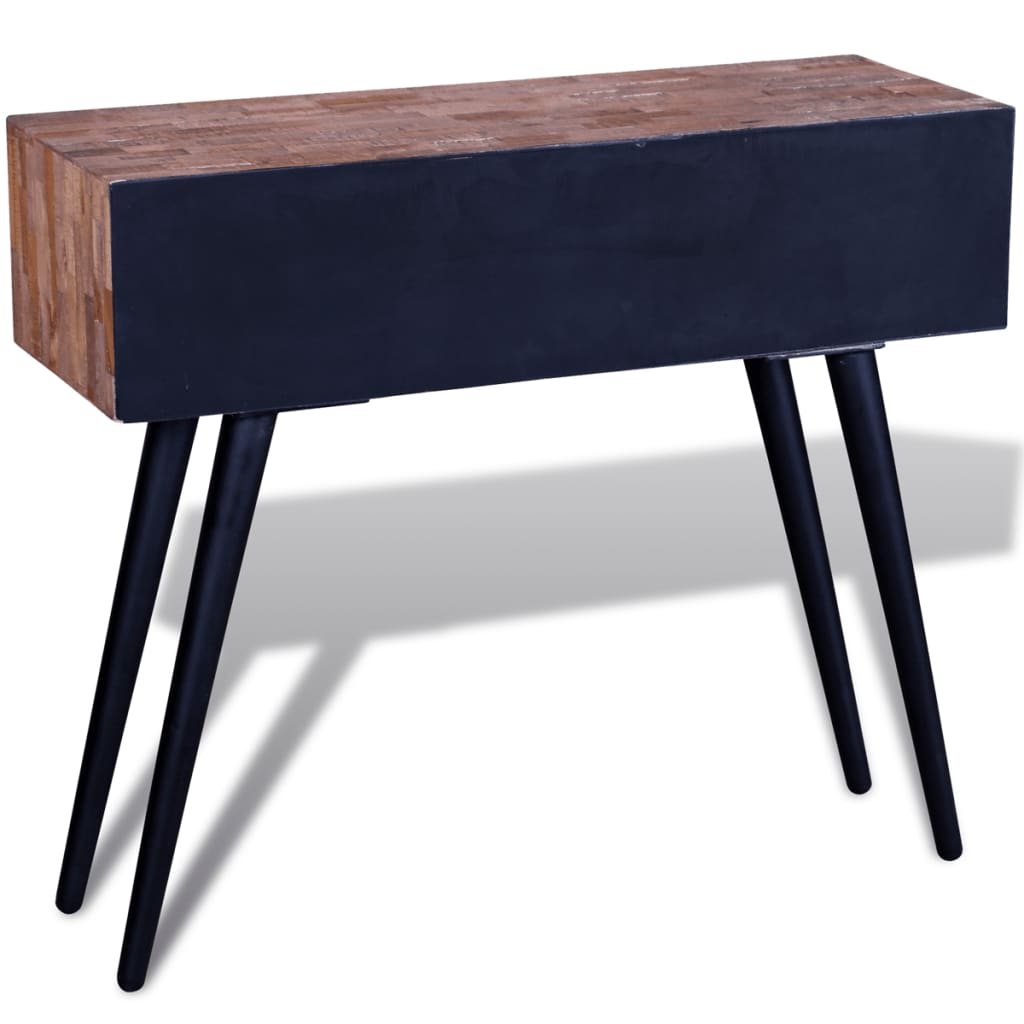 Console Table with 3 Drawers Reclaimed Teak Wood- End Tables - HomeShopIreland - Home Shop Ireland - End Tables - Console Table with 3 Drawers Reclaimed Teak Wood