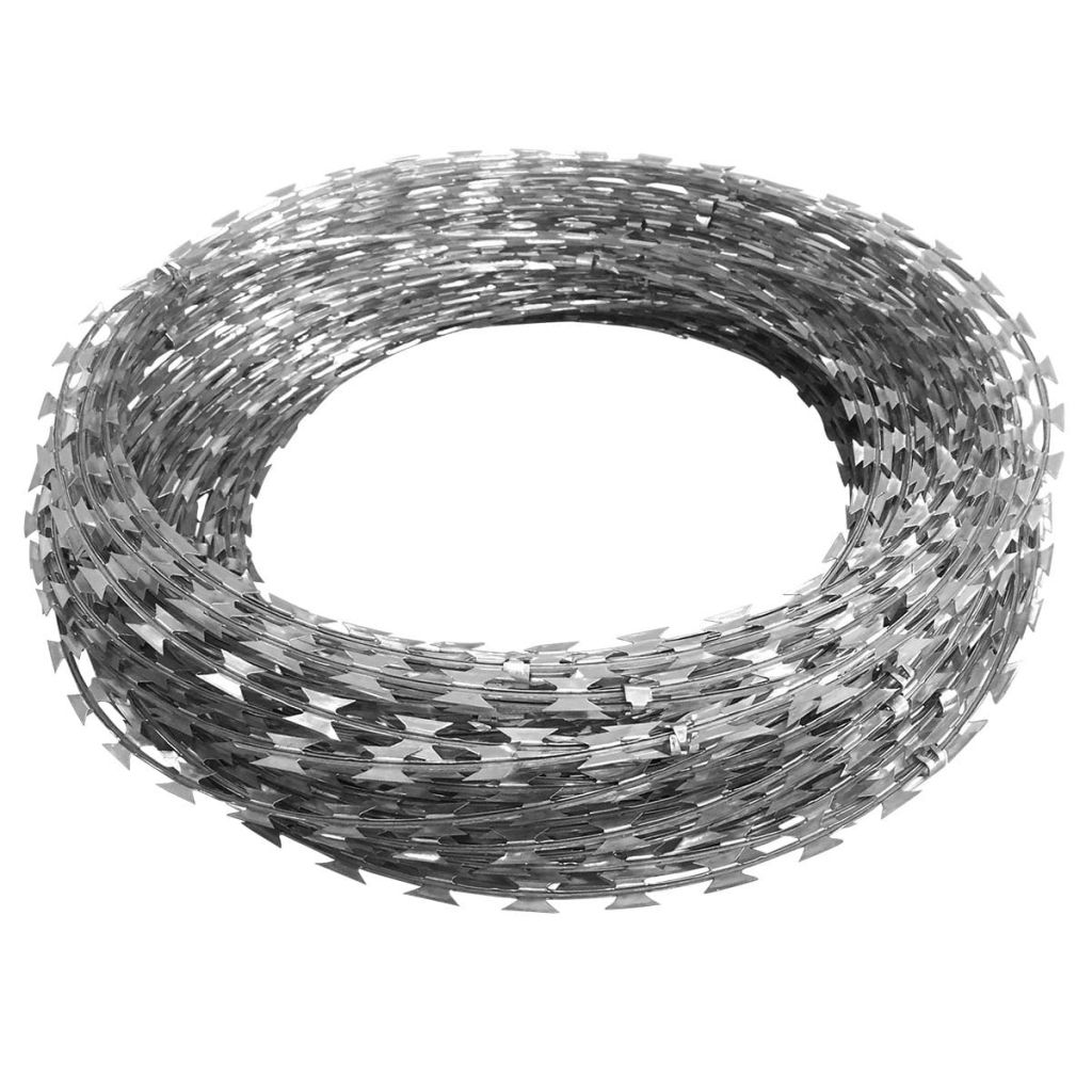 BTO-22 Clipped Concertina NATO Razor Wire Galvanised Steel 60 m- Chain, Wire & Rope - HomeShopIreland - Home Shop Ireland - Chain, Wire & Rope - BTO-22 Clipped Concertina NATO Razor Wire Galvanised Steel 60 m