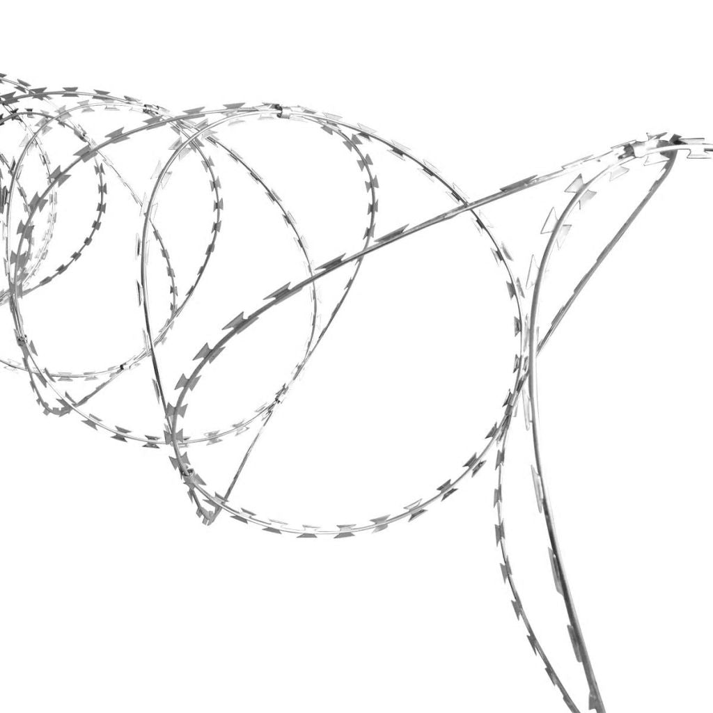 BTO-22 Clipped Concertina NATO Razor Wire Galvanised Steel 150 m- Chain, Wire & Rope - HomeShopIreland - Home Shop Ireland - Chain, Wire & Rope - BTO-22 Clipped Concertina NATO Razor Wire Galvanised Steel 150 m