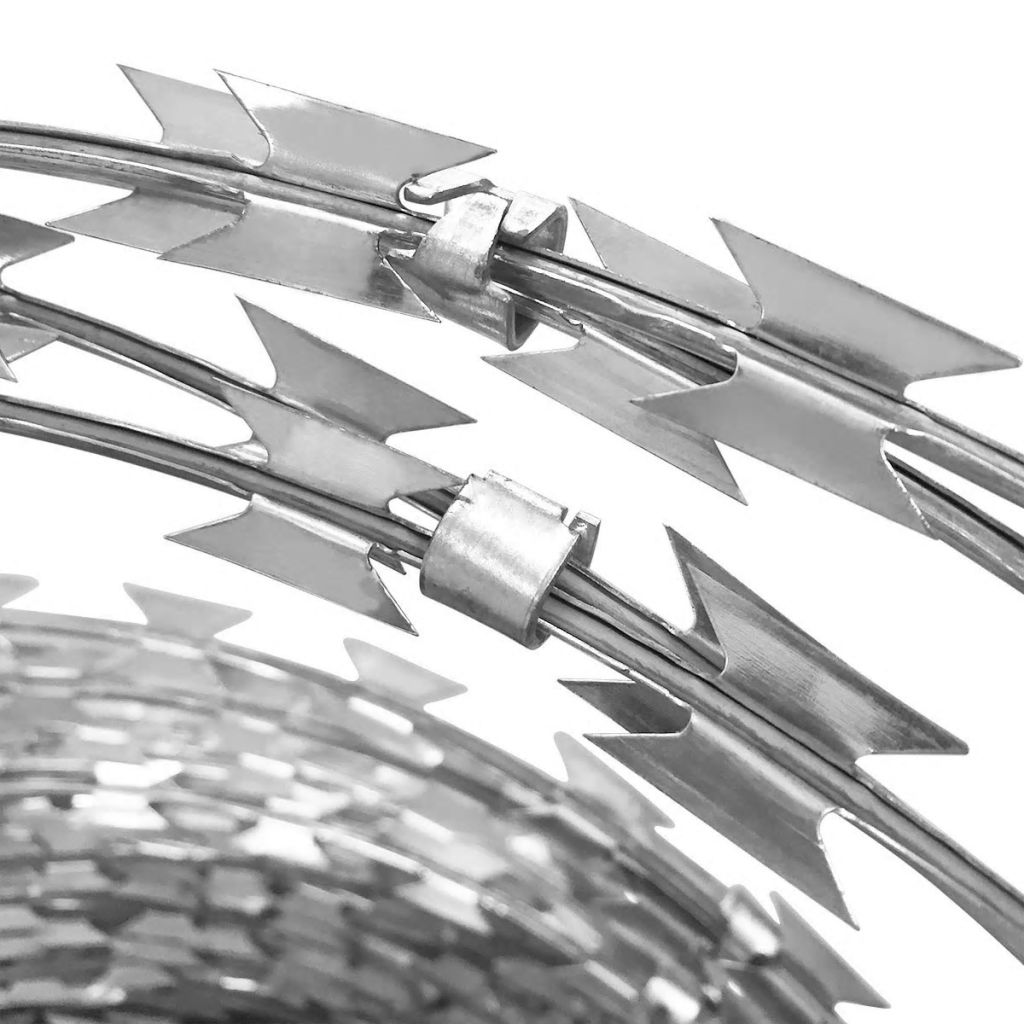 BTO-22 Clipped Concertina NATO Razor Wire Galvanised Steel 150 m- Chain, Wire & Rope - HomeShopIreland - Home Shop Ireland - Chain, Wire & Rope - BTO-22 Clipped Concertina NATO Razor Wire Galvanised Steel 150 m