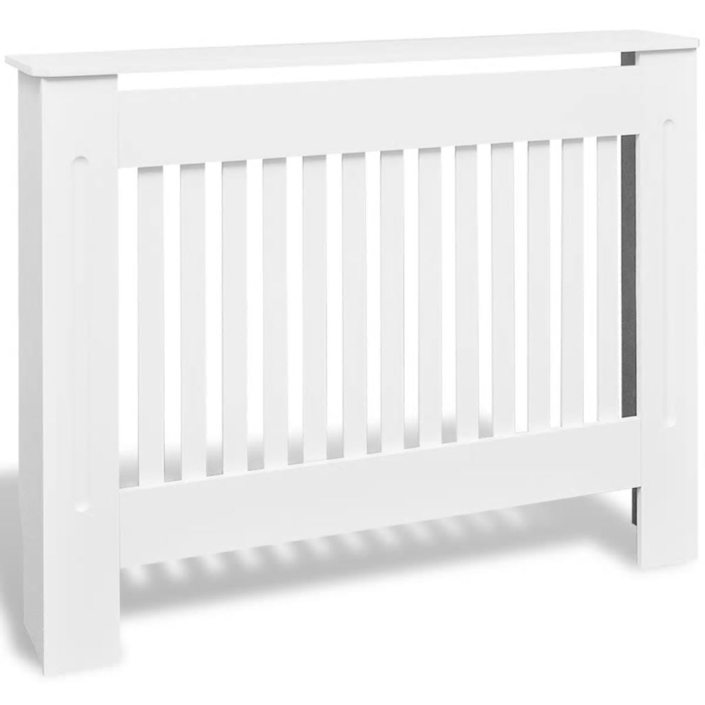 White MDF Radiator Cover Heating Cabinet 112 cm- Heating Radiator Accessories - HomeShopIreland - Home Shop Ireland - Heating Radiator Accessories - White MDF Radiator Cover Heating Cabinet 112 cm