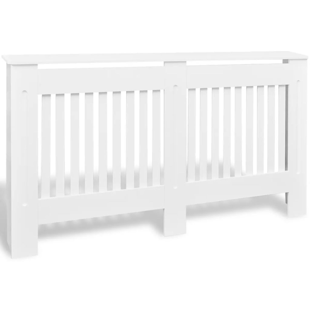 White MDF Radiator Cover Heating Cabinet 152 cm- Heating Radiator Accessories - HomeShopIreland - Home Shop Ireland - Heating Radiator Accessories - White MDF Radiator Cover Heating Cabinet 152 cm