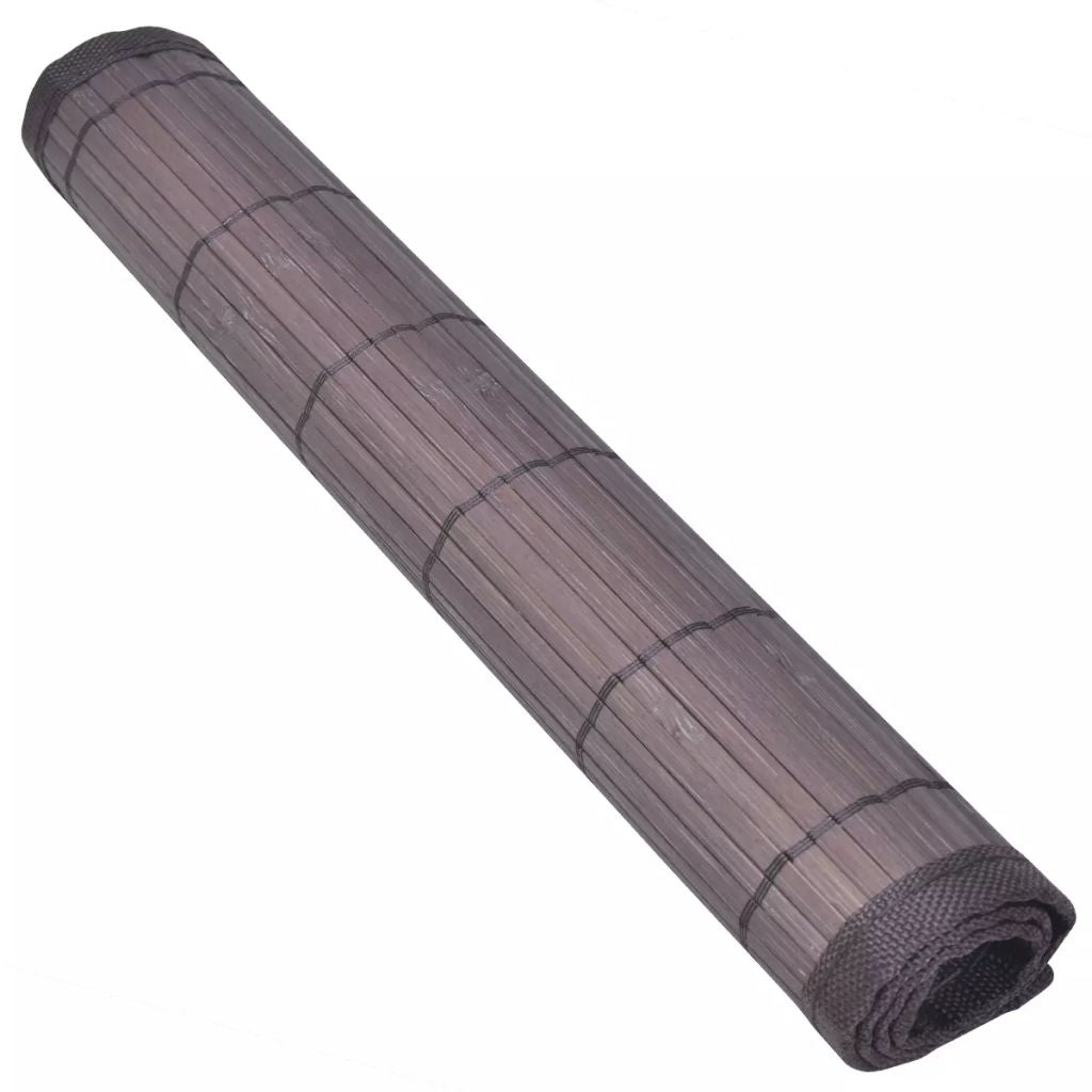 6 Bamboo Placemats 30 x 45 cm Dark Brown- Placemats - HomeShopIreland - Home Shop Ireland - Placemats - 6 Bamboo Placemats 30 x 45 cm Dark Brown